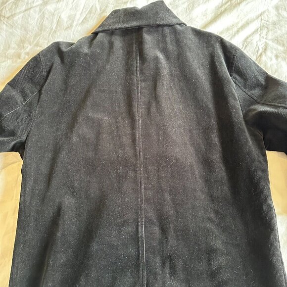 Champion x Clothsurgeon Black Corduroy Logo Embroidered Coat - Men's Medium - Picture 10 of 11